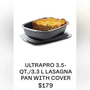 Tupperware Kitchen Ultrapro 35qt33 L Lasagna Pan With Cover